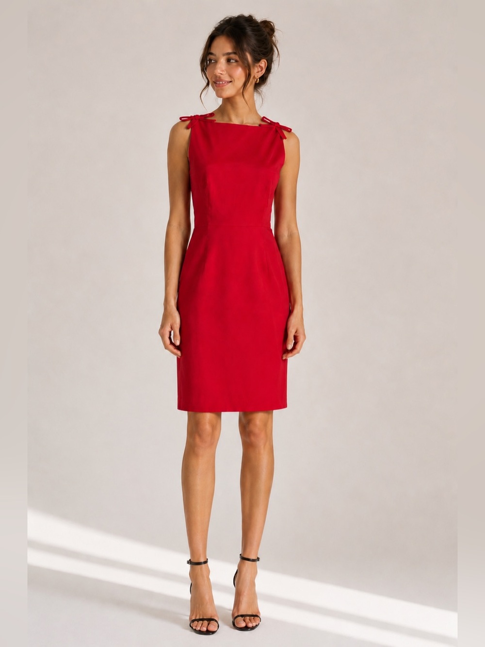 Lilly Sisto for gianni bini Vibrant Red Dress Mini red summer sexy Sz10 - Picture 3 of 7